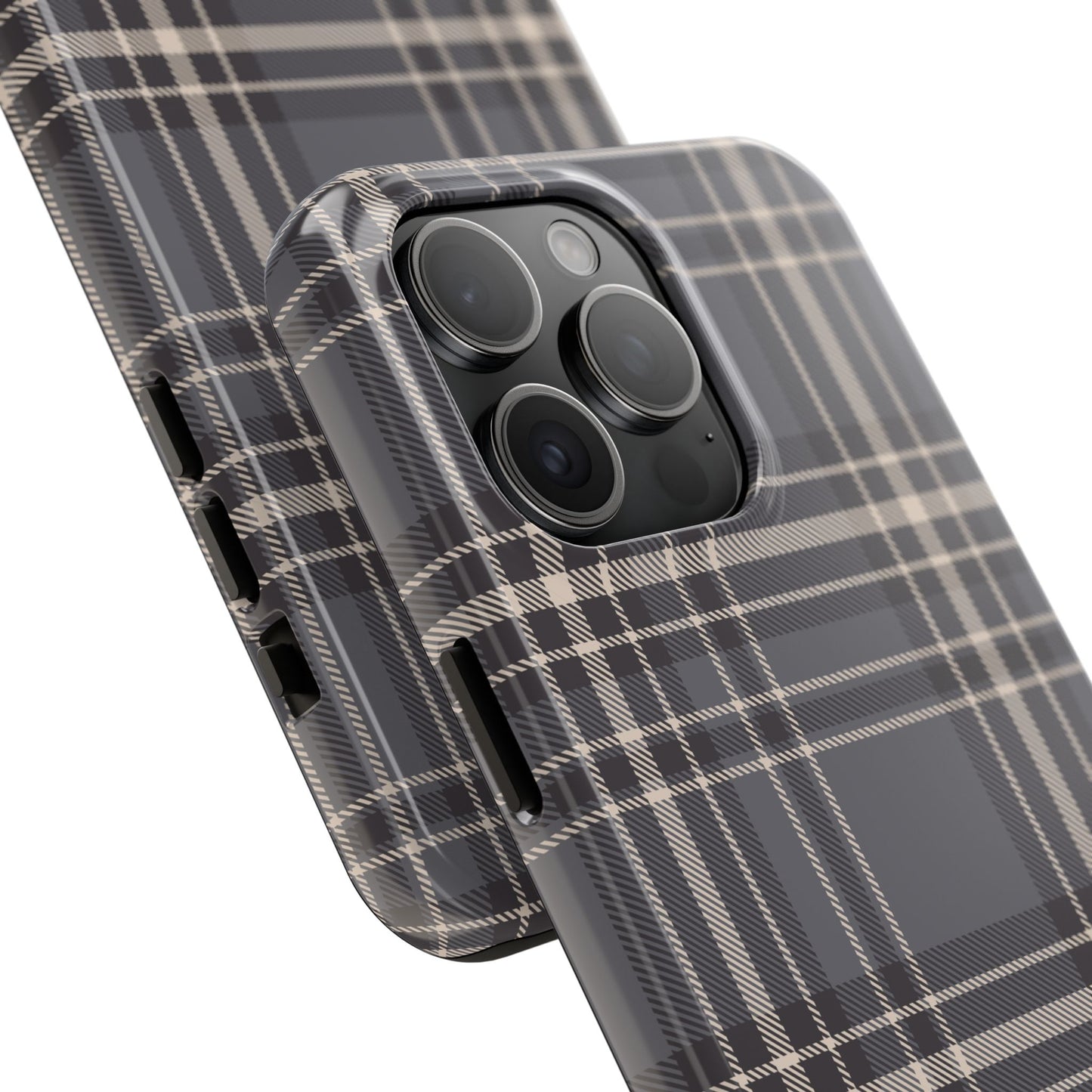 Monochrome Tartan - Tough Phone Case
