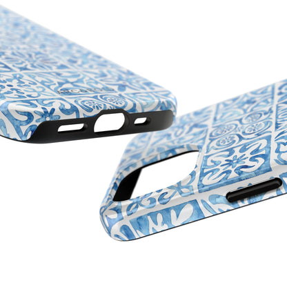 Blue Mosaic - Tough Phone Case - Arc & Bold