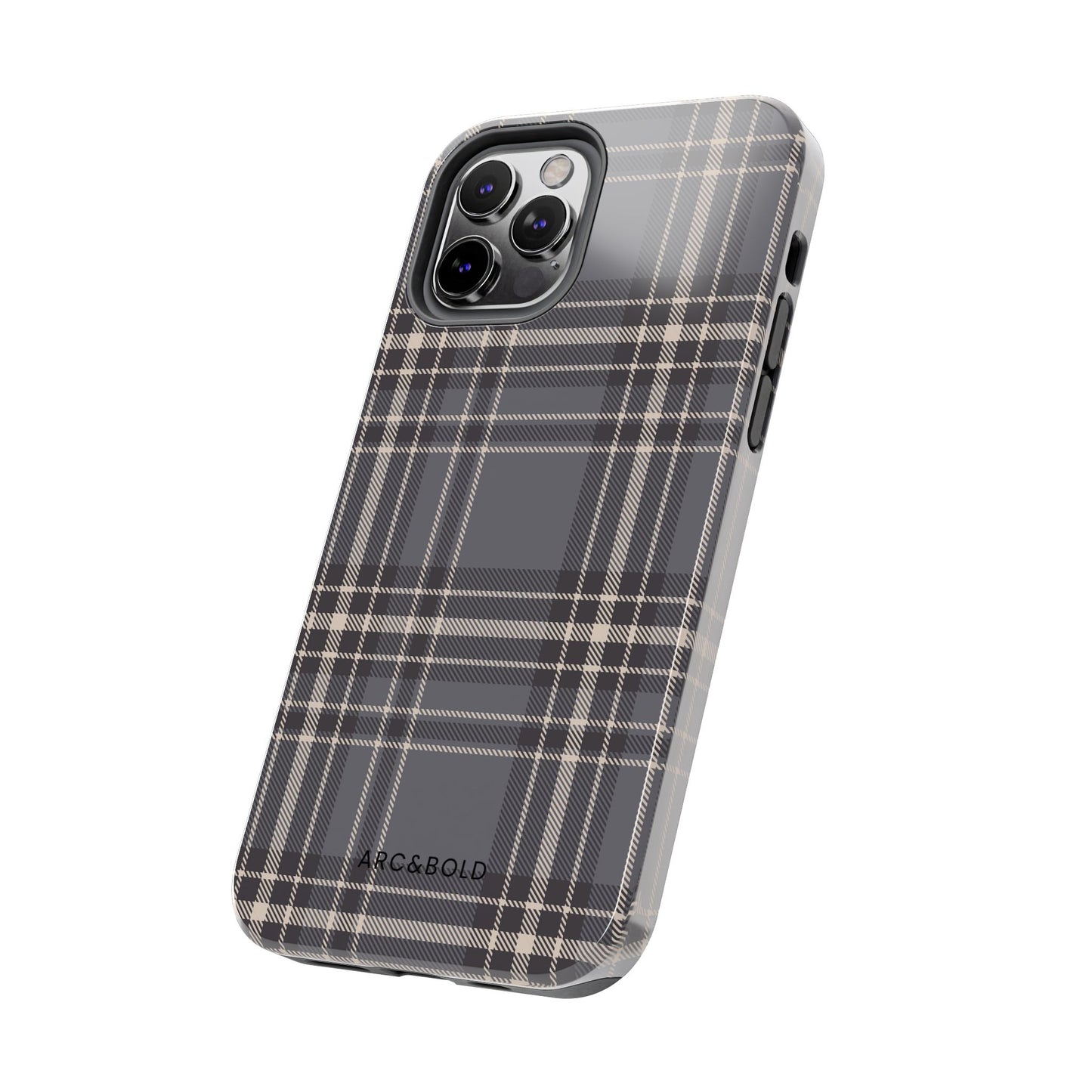 Monochrome Tartan - Tough Phone Case