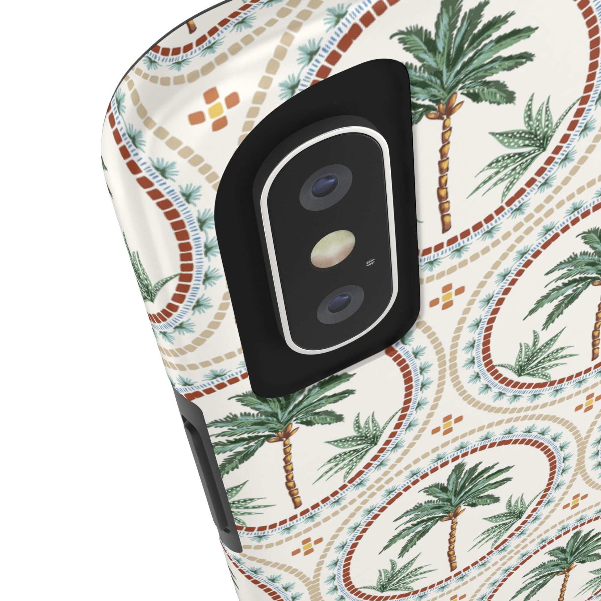 Tropical Tile Palm - Tough Phone Case - Arc & Bold