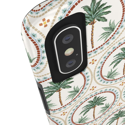 Tropical Tile Palm - Tough Phone Case - Arc & Bold
