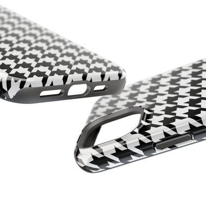 Houndstooth - Magnetic Phone Case - Arc & Bold