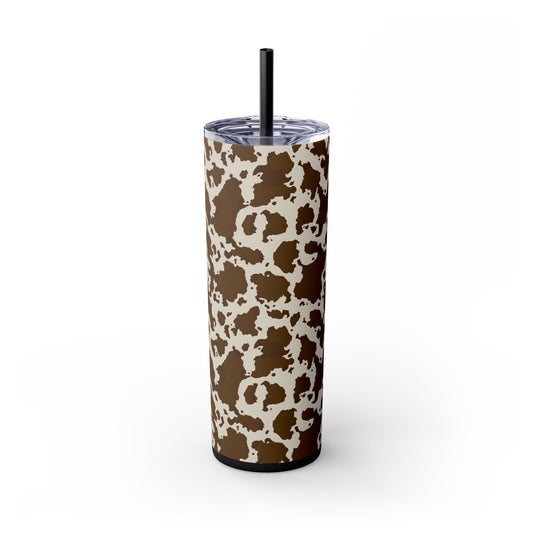 Moo Mood - Skinny Tumbler with Straw, 20oz - Arc & Bold