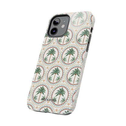 Tropical Tile Palm - Tough Phone Case - Arc & Bold