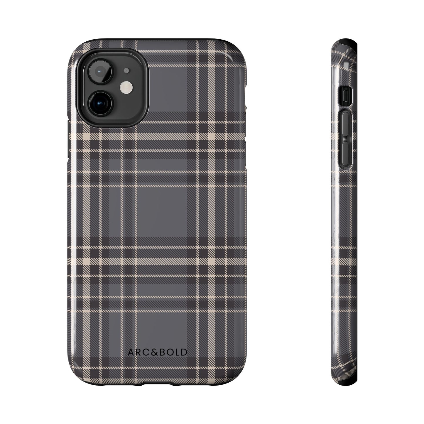 Monochrome Tartan - Tough Phone Case