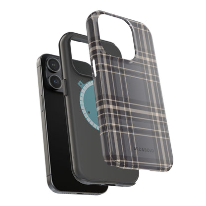 Monochrome Tartan - Magnetic Tough Case - Arc & Bold