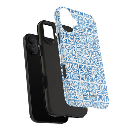 Blue Mosaic - Tough Phone Case - Arc & Bold