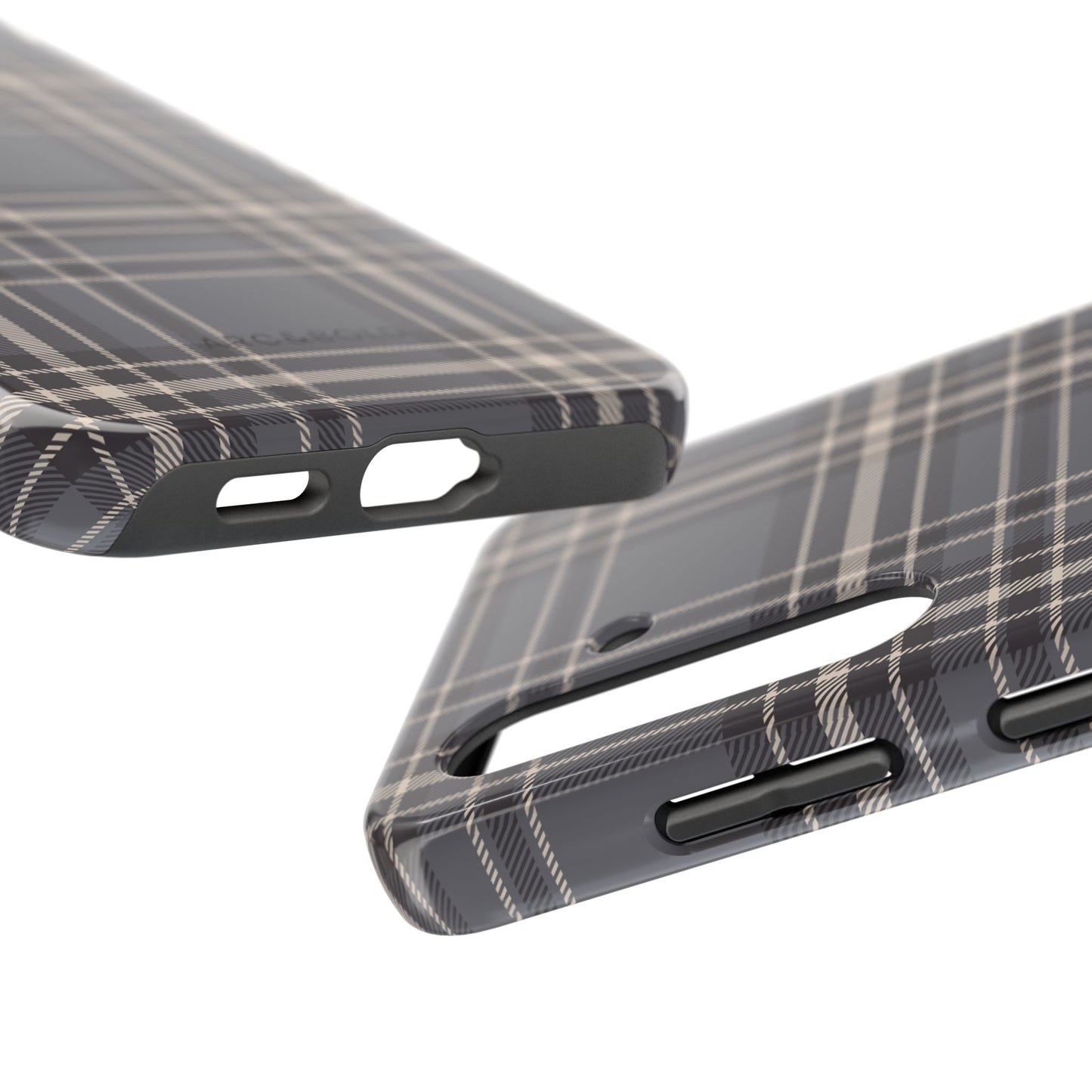 Monochrome Tartan - Tough Phone Case