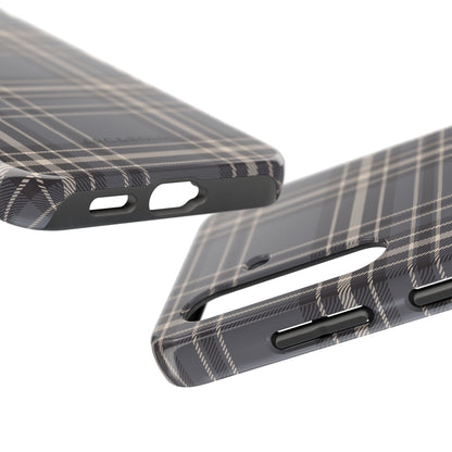 Monochrome Tartan - Tough Phone Case