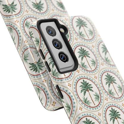 Tropical Tile Palm - Tough Phone Case - Arc & Bold