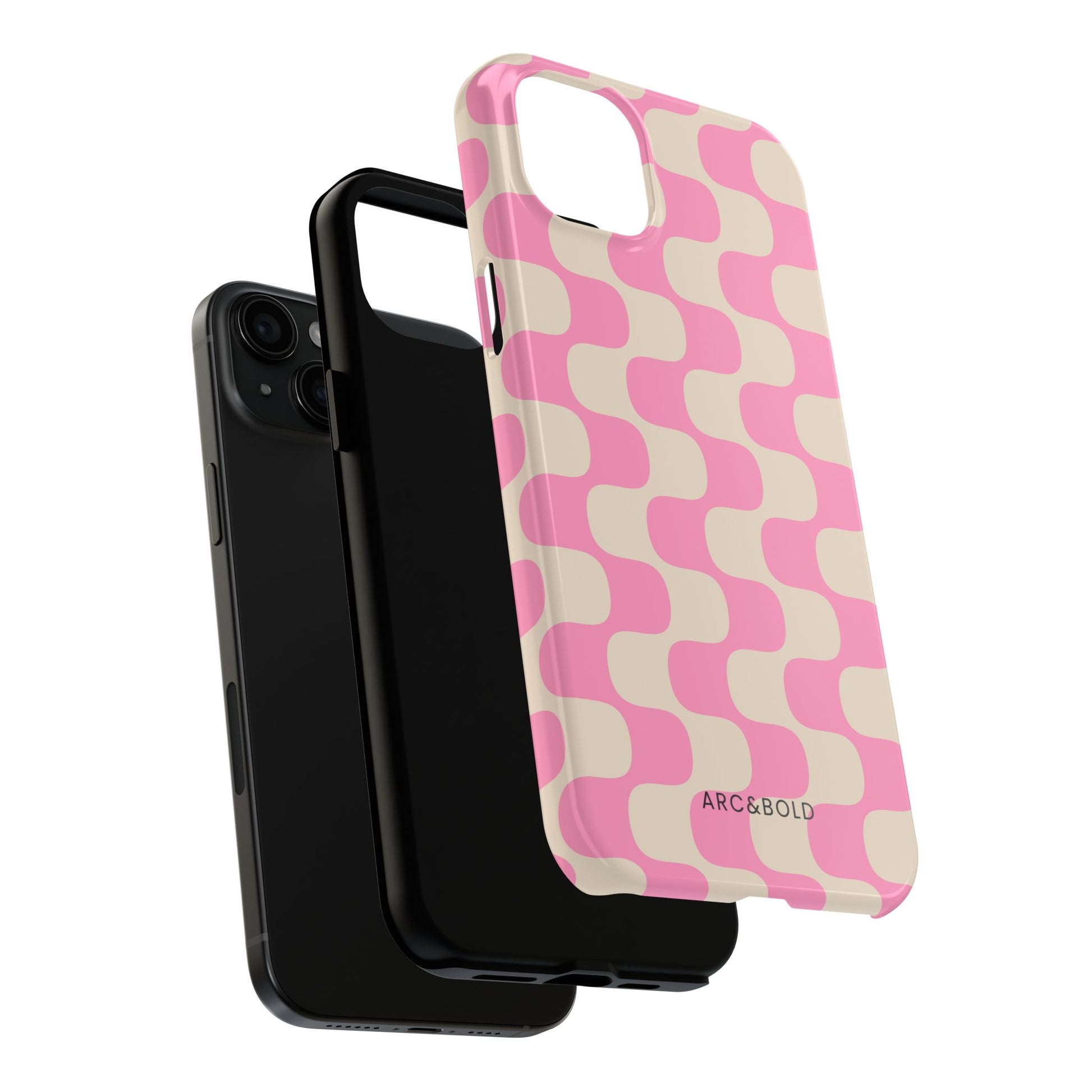 Pink Waves - Tough Phone Case - Arc & Bold