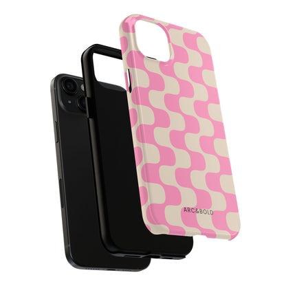 Pink Waves - Tough Phone Case - Arc & Bold