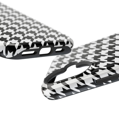 Houndstooth - Magnetic Phone Case - Arc & Bold