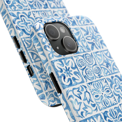 Blue Mosaic - Tough Phone Case - Arc & Bold