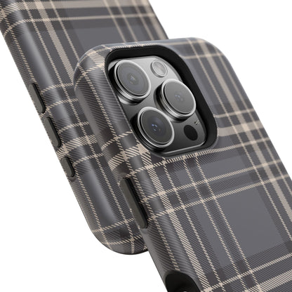 Monochrome Tartan - Magnetic Tough Case - Arc & Bold