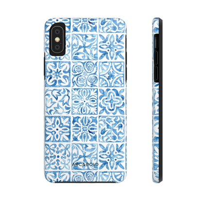 Blue Mosaic - Tough Phone Case - Arc & Bold