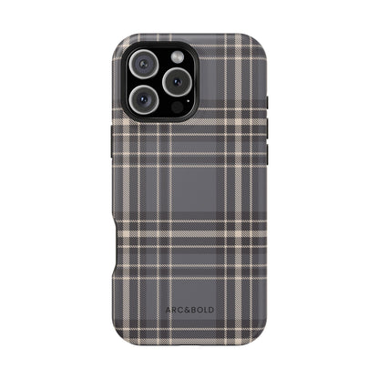 Monochrome Tartan - Magnetic Tough Case - Arc & Bold