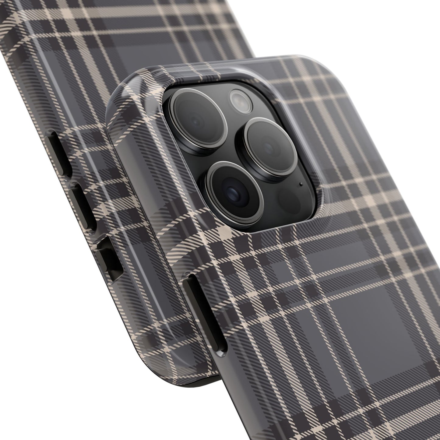 Monochrome Tartan - Tough Phone Case