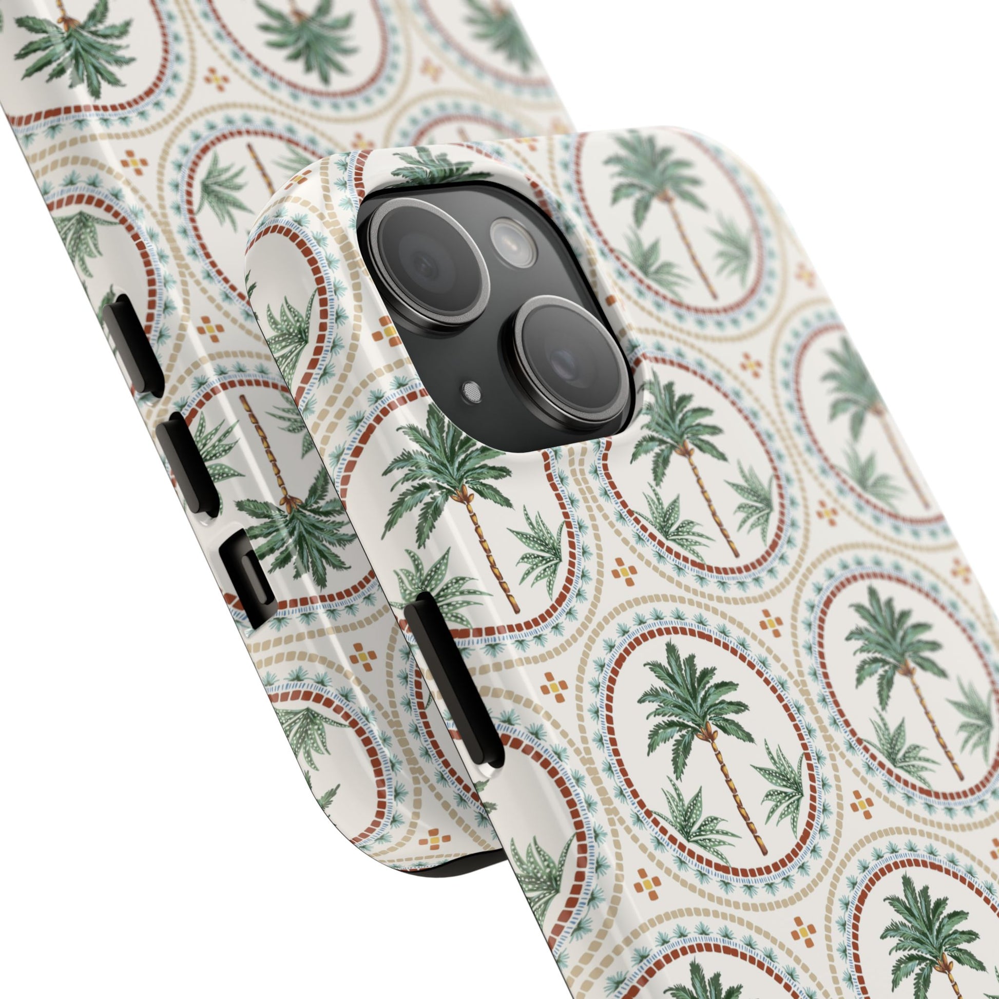 Tropical Tile Palm - Tough Phone Case - Arc & Bold