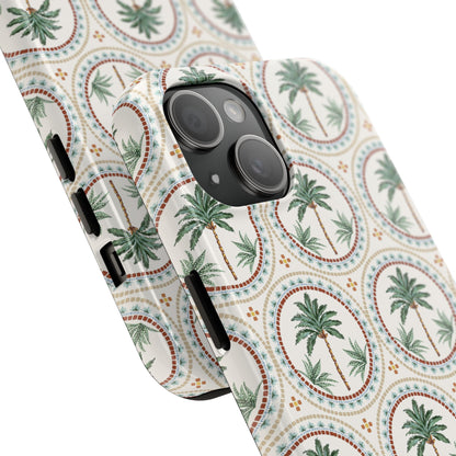 Tropical Tile Palm - Tough Phone Case - Arc & Bold