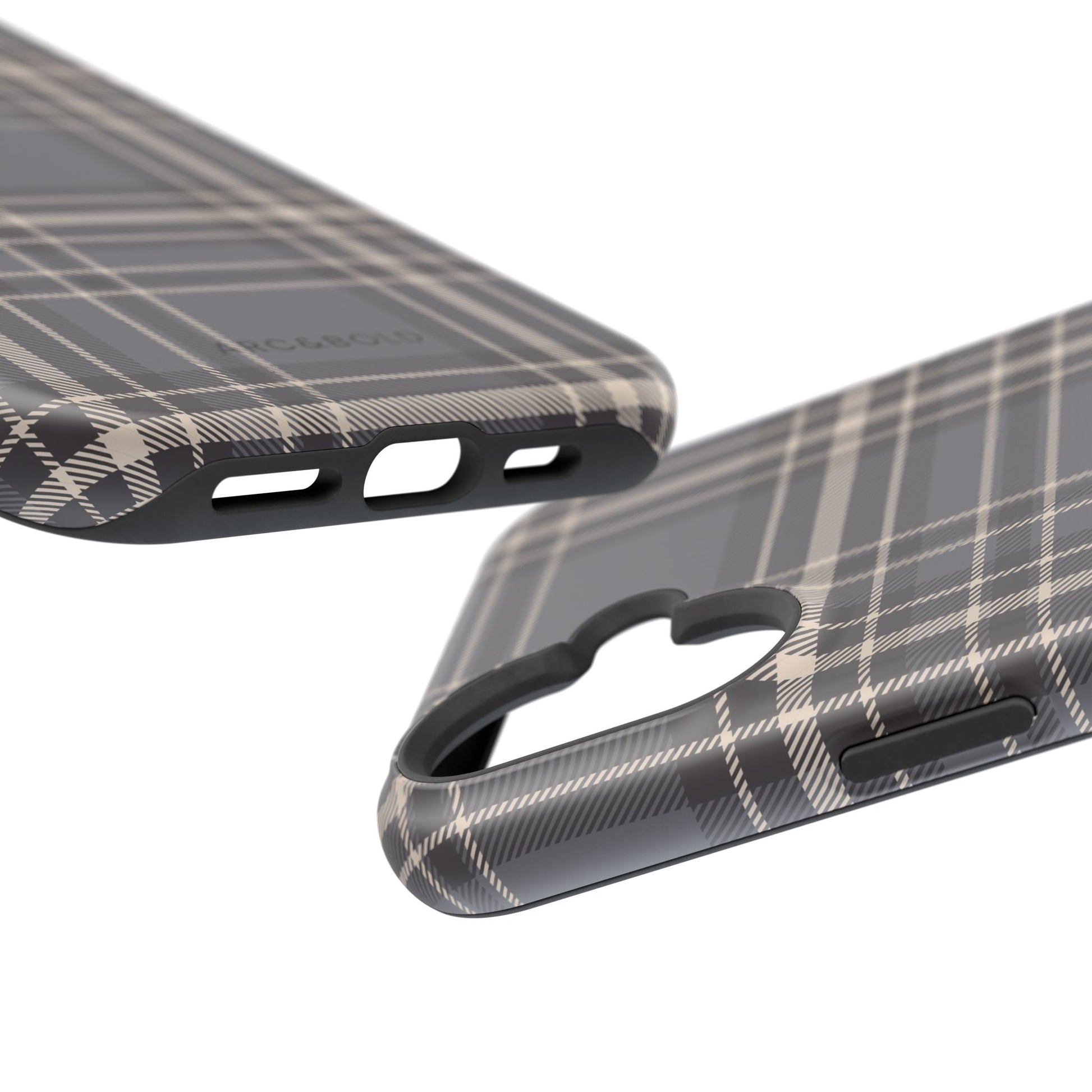 Monochrome Tartan - Magnetic Tough Case - Arc & Bold