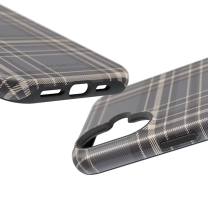 Monochrome Tartan - Magnetic Tough Case - Arc & Bold
