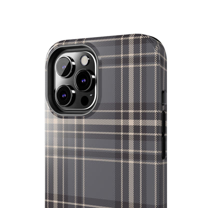 Monochrome Tartan - Tough Phone Case