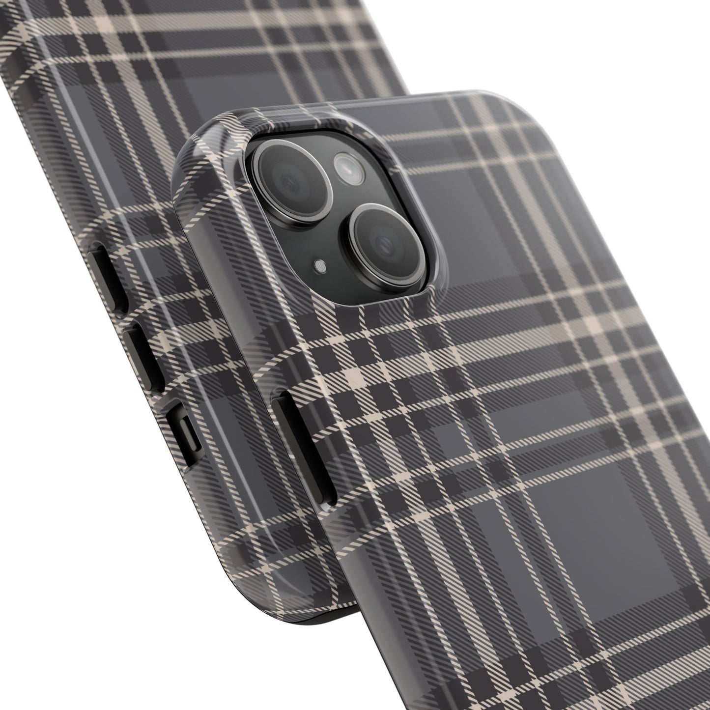 Monochrome Tartan - Tough Phone Case