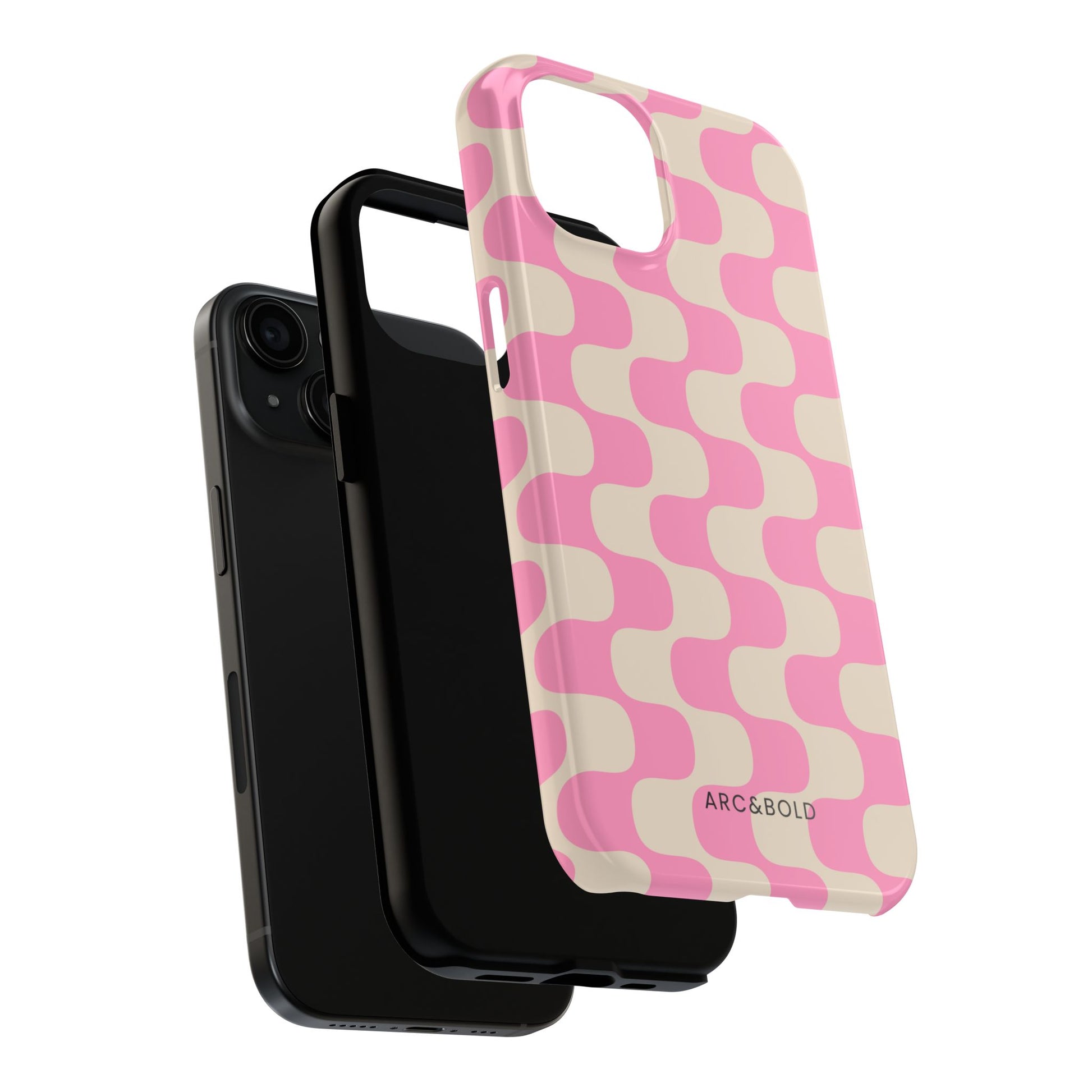 Pink Waves - Tough Phone Case - Arc & Bold