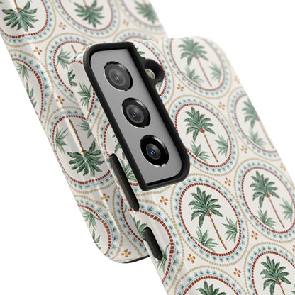 Tropical Tile Palm - Tough Phone Case - Arc & Bold