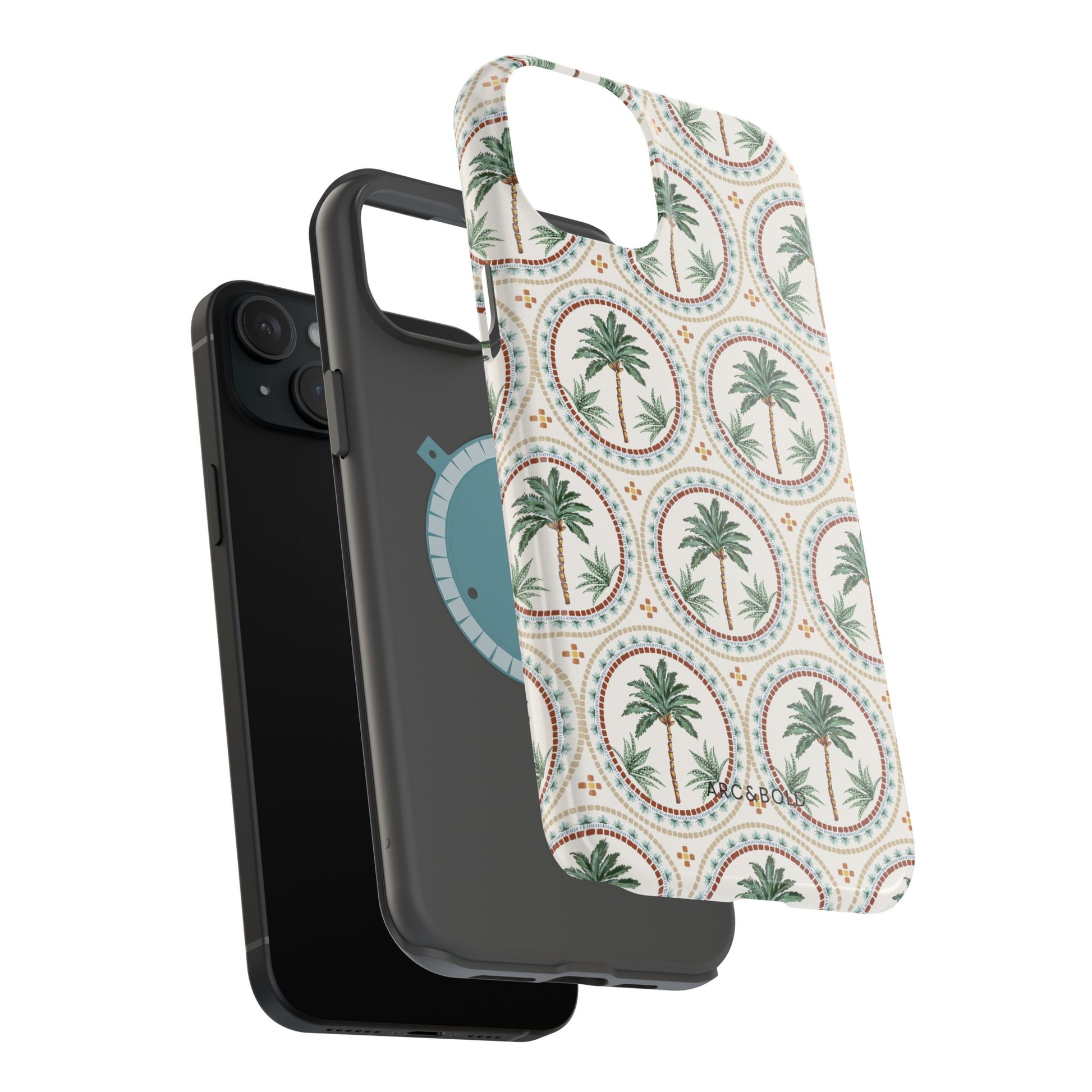 Tropical Tile Palm - Magnetic Tough Case - Arc & Bold