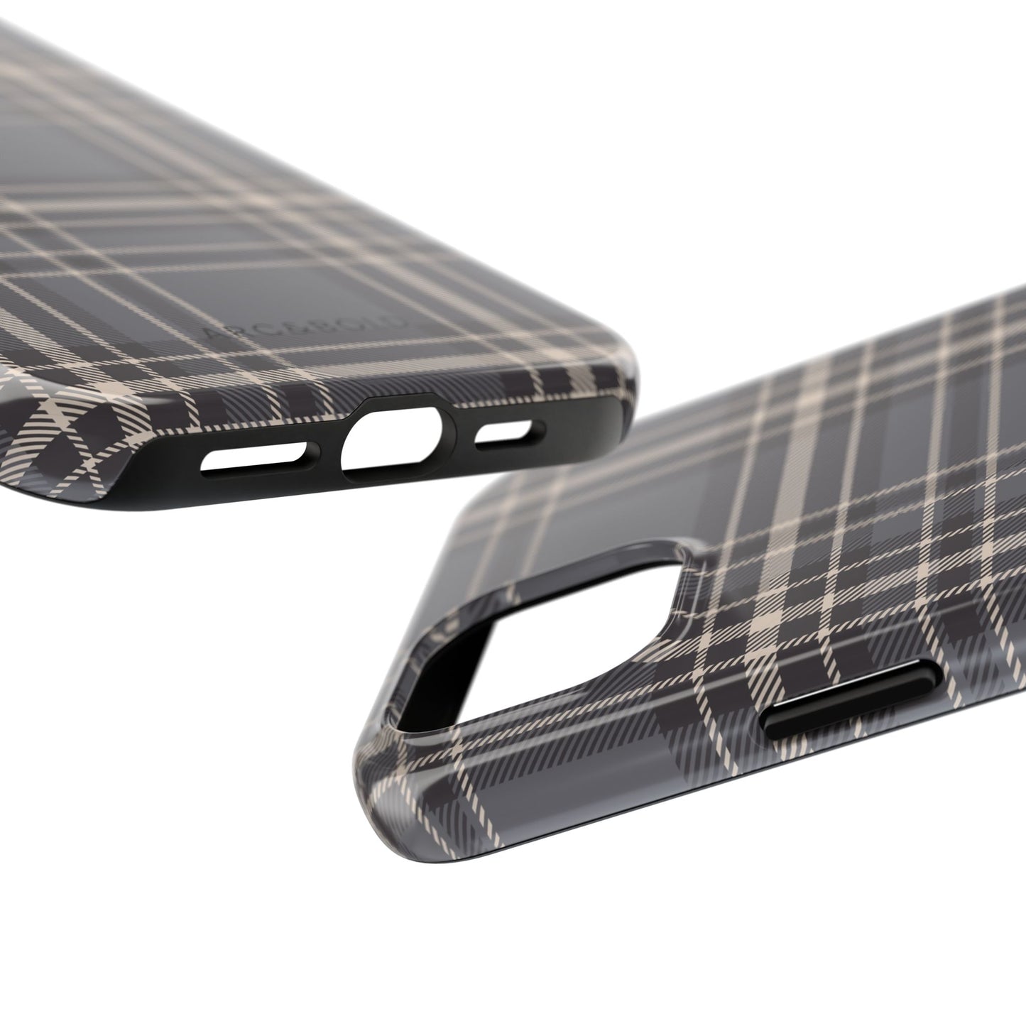 Monochrome Tartan - Tough Phone Case