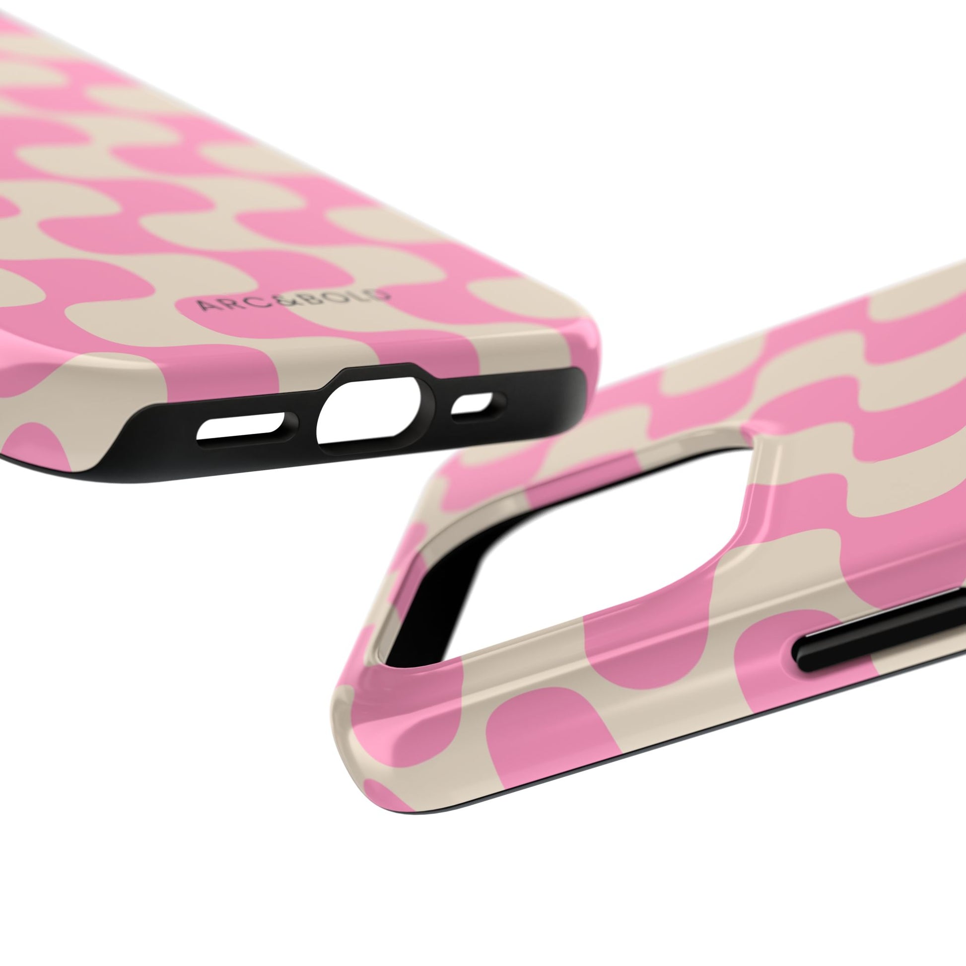 Pink Waves - Tough Phone Case - Arc & Bold