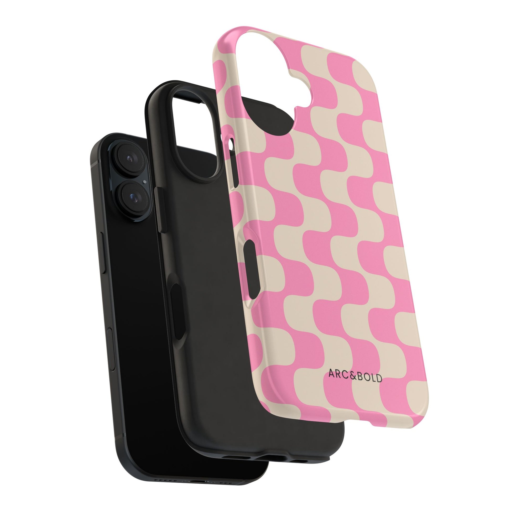 Pink Waves - Tough Phone Case - Arc & Bold