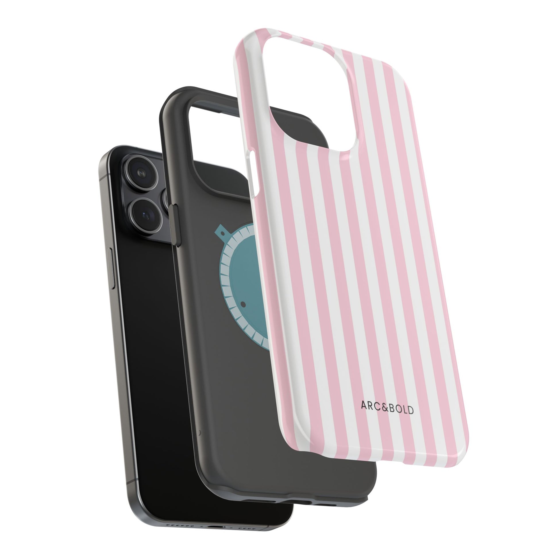 Pink Striped - Magnetic Tough Case - Arc & Bold