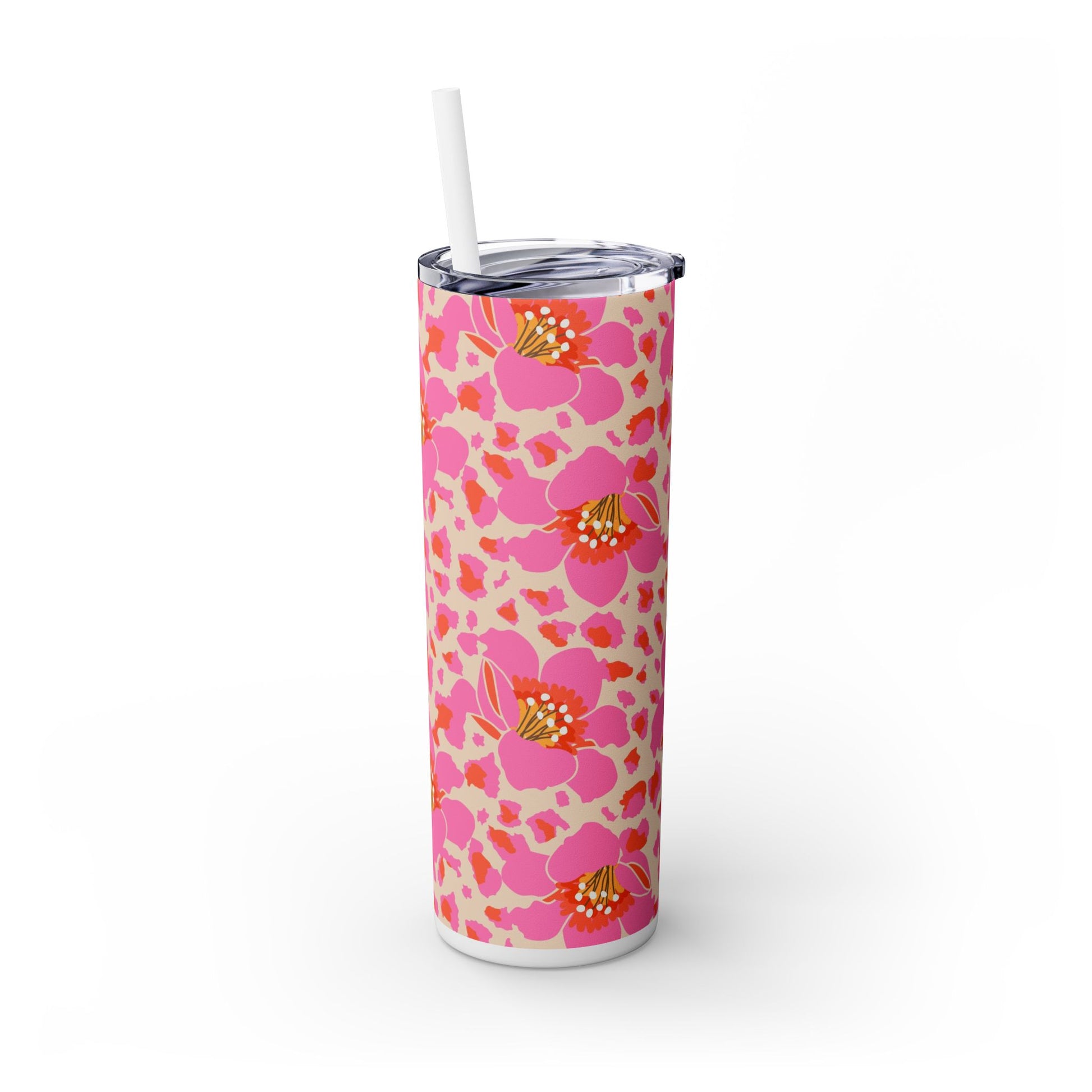 Radiant Garden - Skinny Tumbler with Straw, 20oz - Arc & Bold