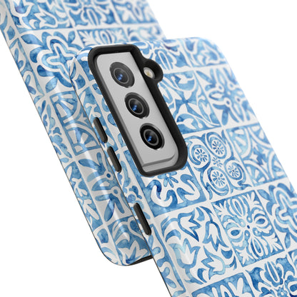 Blue Mosaic - Tough Phone Case - Arc & Bold