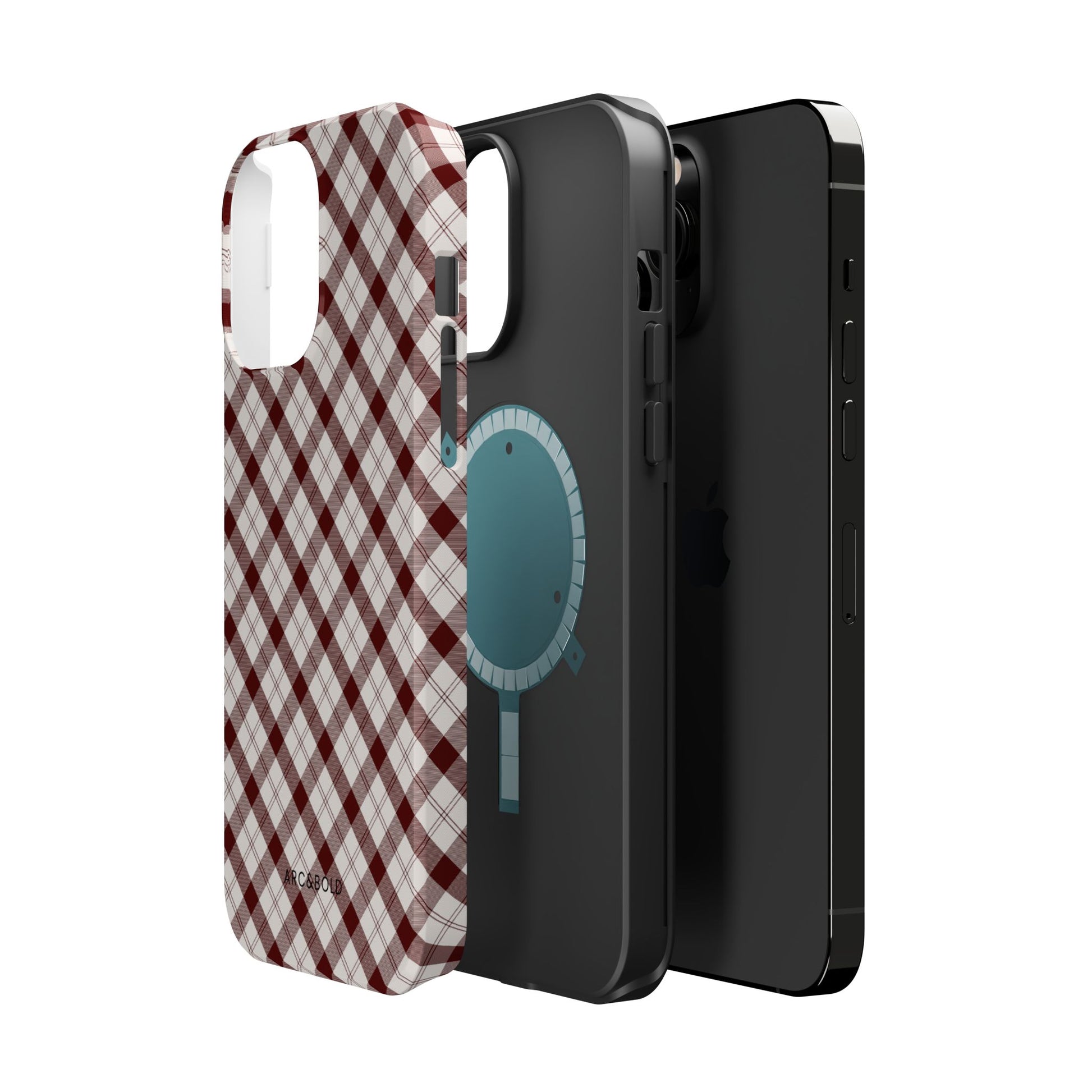 Maroon - Magnetic Tough Case - Arc & Bold