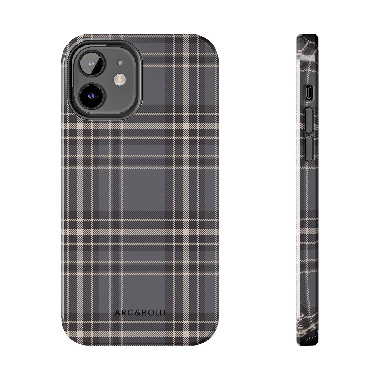 Monochrome Tartan - Tough Phone Case