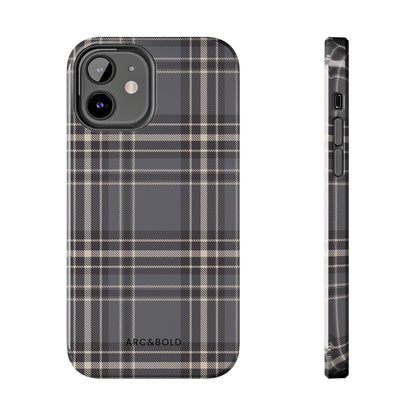 Monochrome Tartan - Tough Phone Case