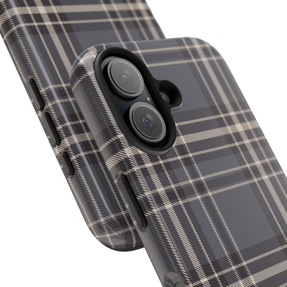 Monochrome Tartan - Tough Phone Case
