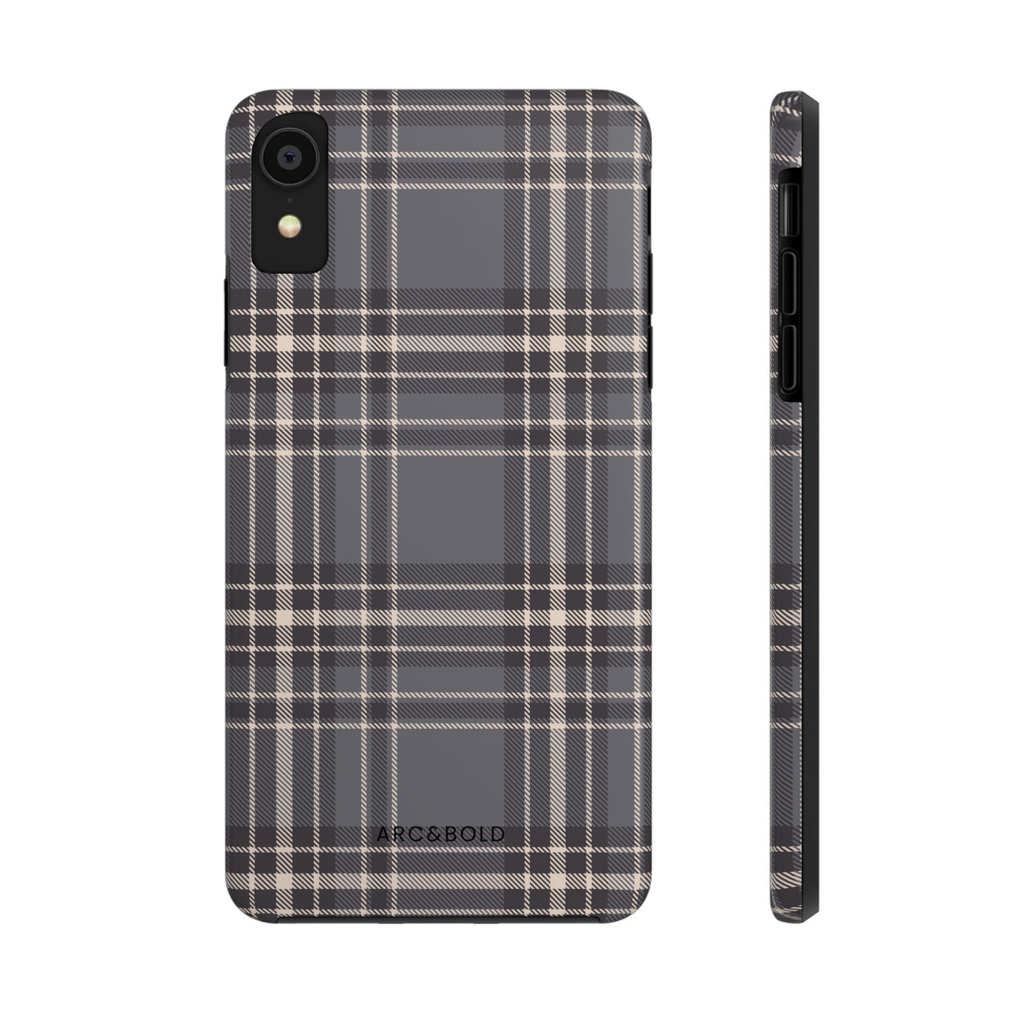 Monochrome Tartan - Tough Phone Case