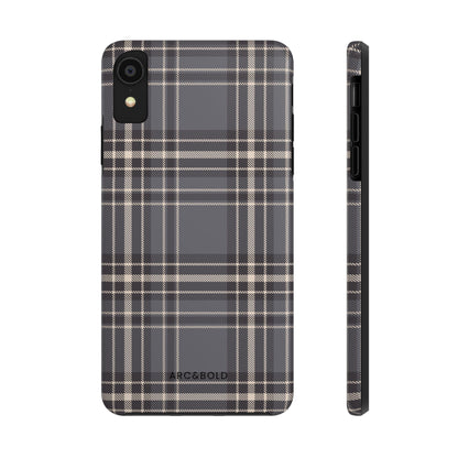 Monochrome Tartan - Tough Phone Case