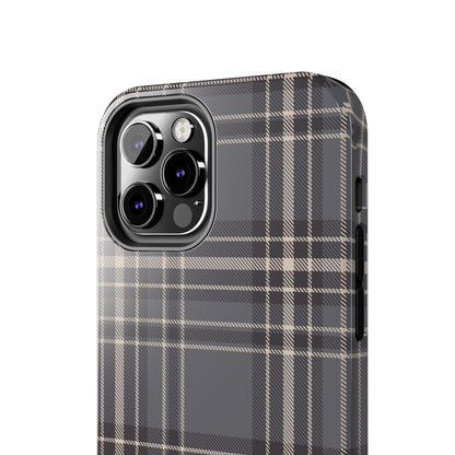 Monochrome Tartan - Tough Phone Case