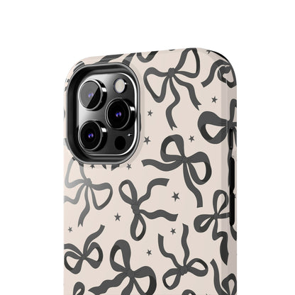 Noir Bows - Tough Phone Case