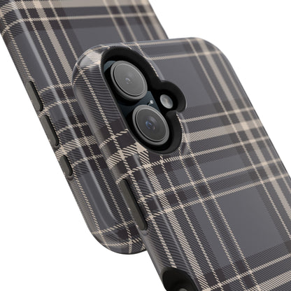 Monochrome Tartan - Magnetic Tough Case - Arc & Bold
