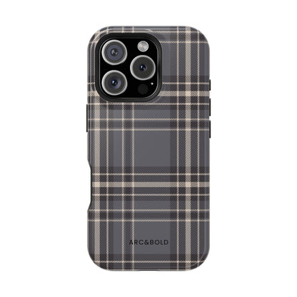 Monochrome Tartan - Magnetic Tough Case - Arc & Bold