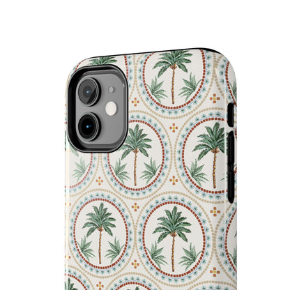Tropical Tile Palm - Tough Phone Case - Arc & Bold