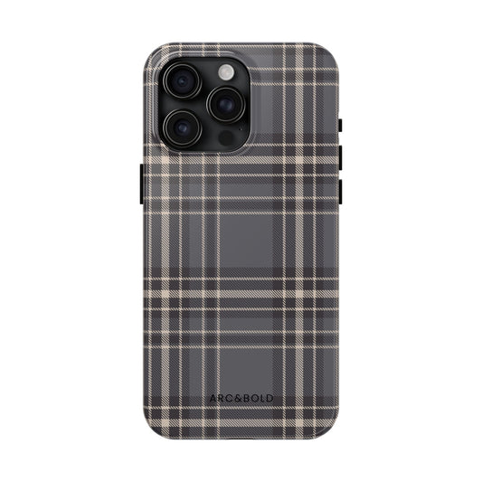 Monochrome Tartan - Tough Phone Case