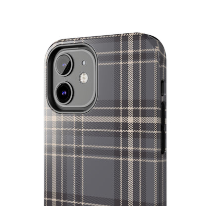 Monochrome Tartan - Tough Phone Case